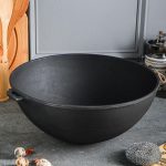 Ketaus KAZANAS WOK 8 l su aliuminiu dangčiu-T405C2_5