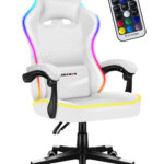 "HUZARO FORCE 4.4 RGB White" žaidimų kėdė