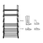 6 aukštų batų lentyna, pritaikomas dizainas, 45x30x106 cm