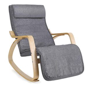 Supamoji kėdė svetainei - lenkta medinė kėdė 121,5x67x84 cm